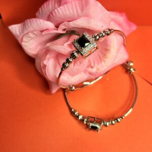 The Midnight Geo Bangle Duo